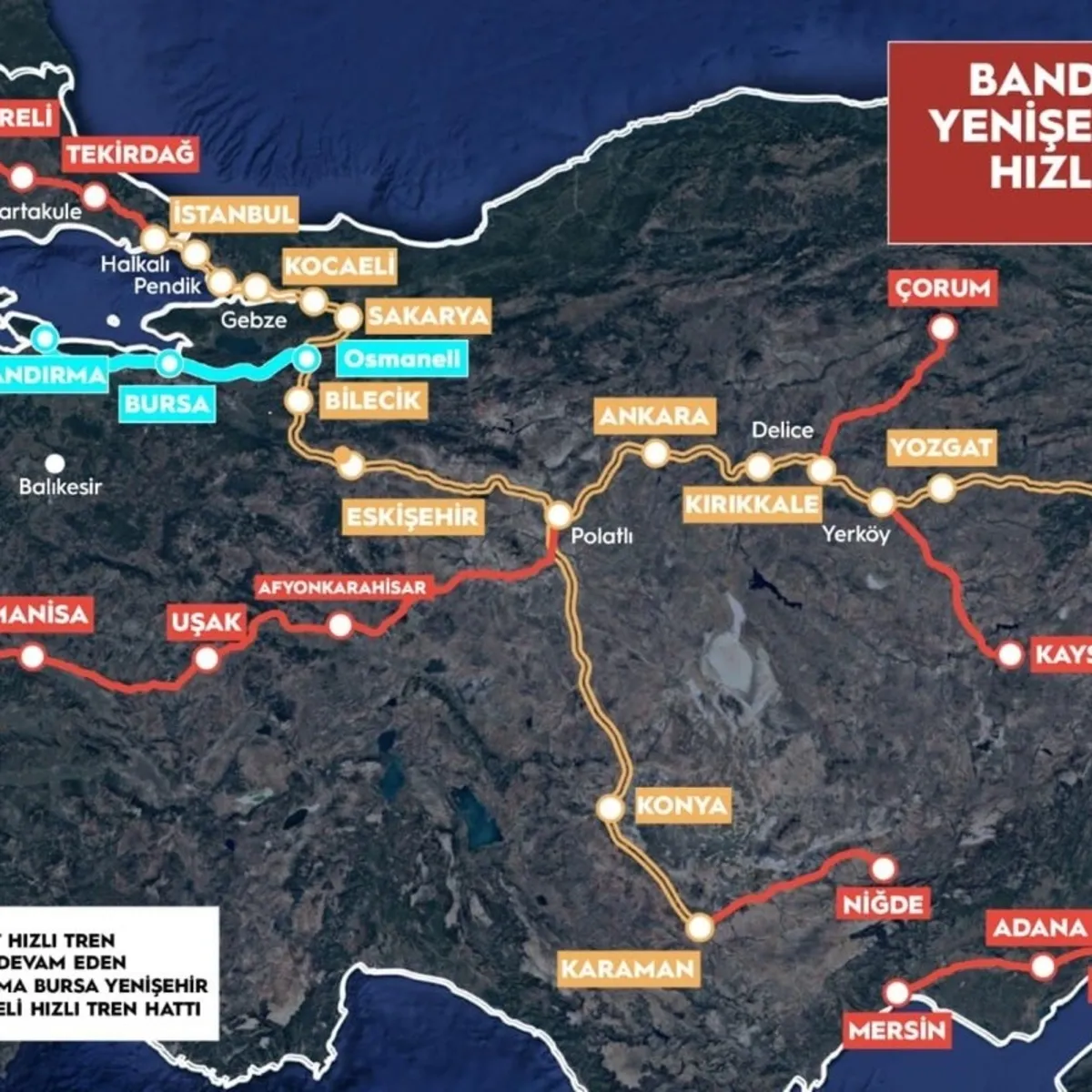 Bursa'dan hem İstanbul hem Ankara 2 saat 15 dakika! YHT hattı geliyor