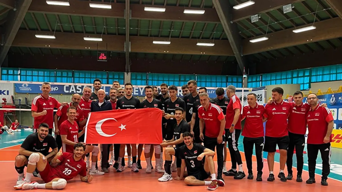A Milli Erkek Voleybol Takımı, Belçika'yı mağlup etti!