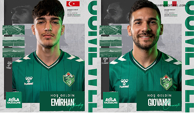 IĞDIRSPOR’DAN ÇİFTE TRANSFER BOMBASI: EMİRHAN ALTUNDAĞ VE GİOVANNİ CROCİATA YEŞİL-BEYAZLI RENKLERE BAĞLANDI
