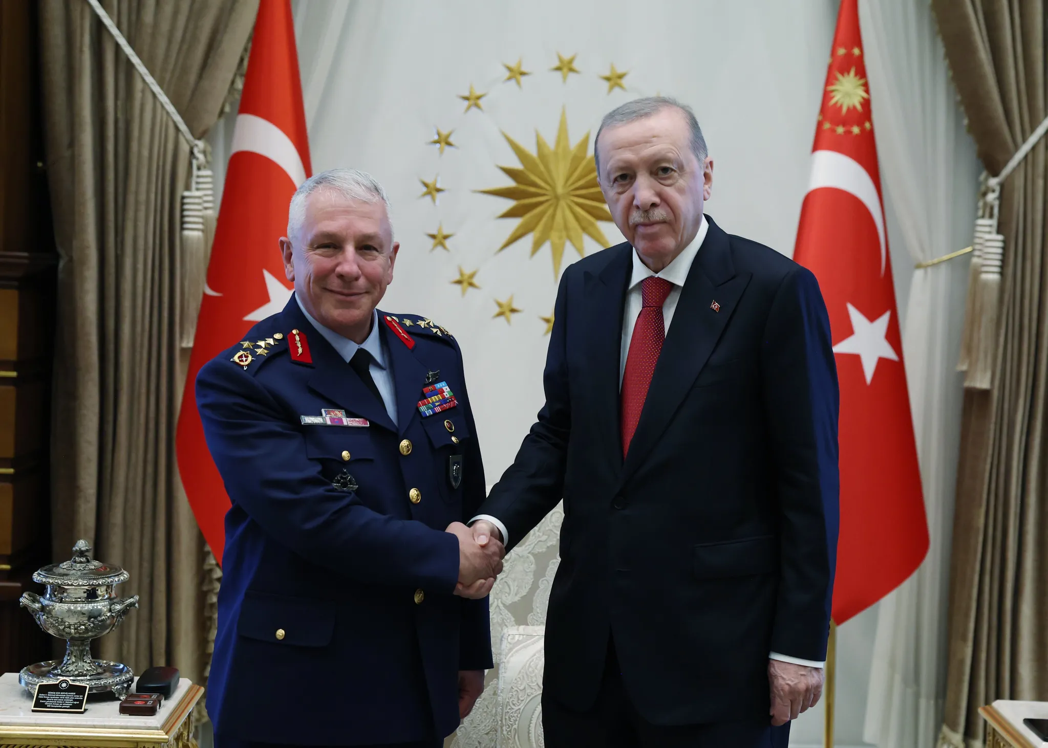 Orgeneral Ziya Cemal Kadıoğlu'ndan Başkan Erdoğan'a veda ziyareti